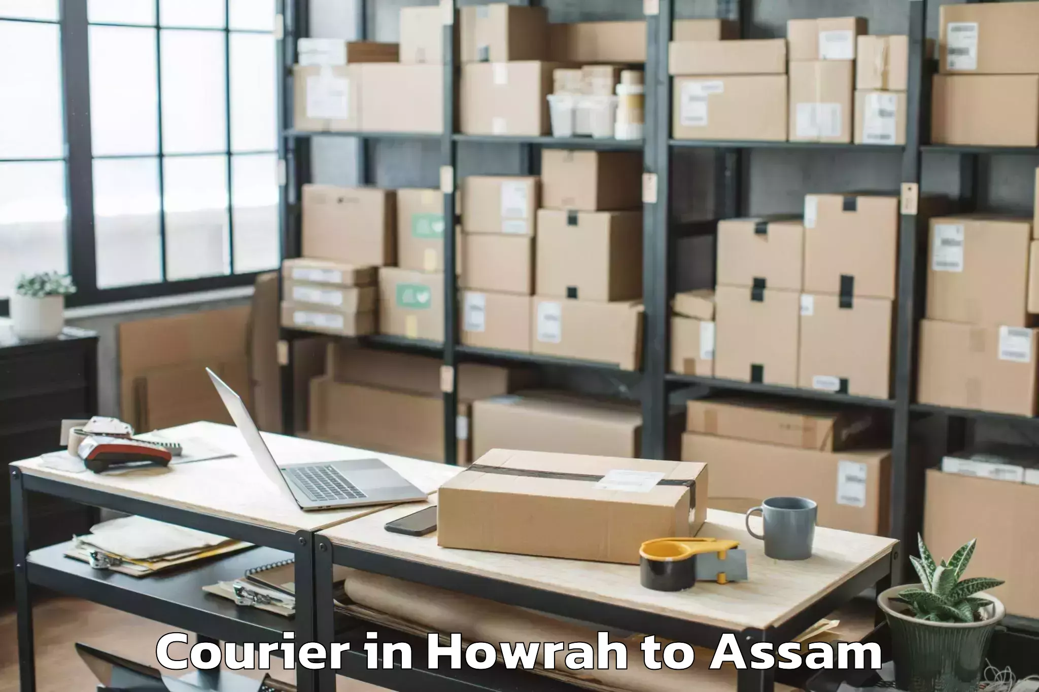 Reliable Howrah to Dibrugarh University Courier